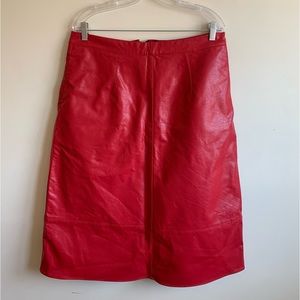 ANTHROPOLOGIE RED SKIRT